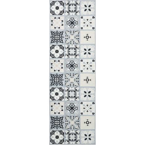 Pasillo de alfombra ORIZ 1150 gsm Gris y Negro vidaXL (1/4)