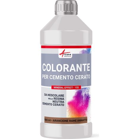 COLORANTE PER CEMENTO CERATO MINERAL EFFECT - 155 - 100 ml Arancione Rame Annatto - ARCANE INDUSTRIES