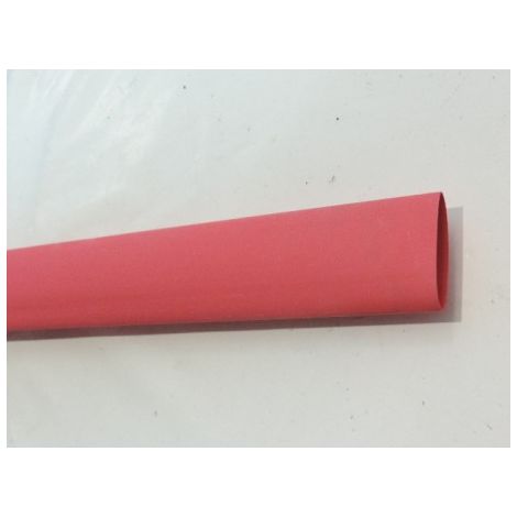 Gaine thermorétractable rouge retreint 2/1 de 25.4mm à 12.7mm barre souple de 1.22m (7460657) MECATRACTION CPX55-11RDL