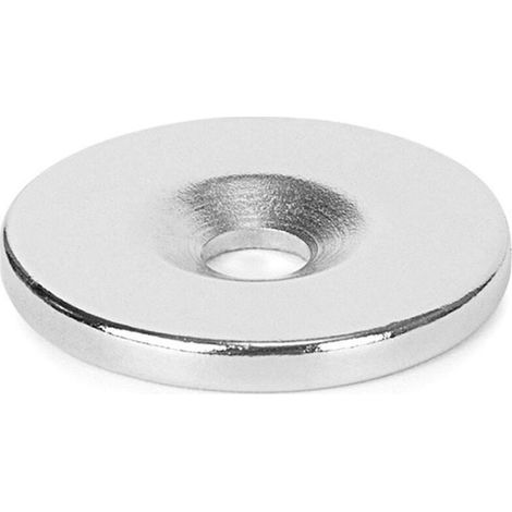 Vendu par lot de 18 pièces, trou de 253 mm, aimant néodyme de 5 mm, aimant puissant pour travaux manuels, bricolage scientifique, usage multiple pour réfrigérateur. (1/5)