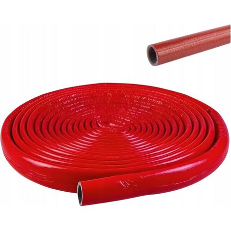 Manchon Isolant Pour Tuyaux PEX - 20 mm - Épaisseur 6 mm - Rouge - 10 m (1/5)