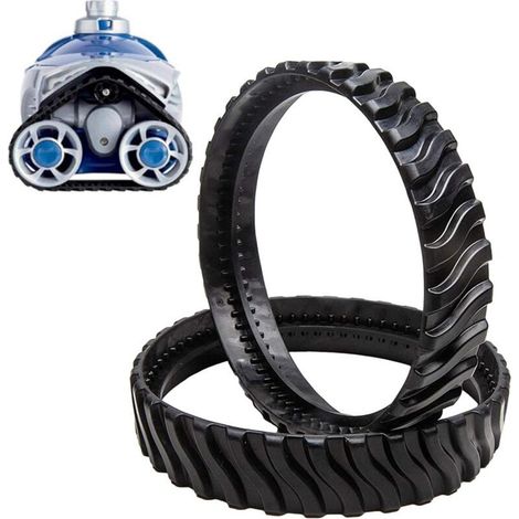 Chenilles de Nettoyeur de Piscine Zodiac Mx8, Pièces 2PC Zodiac Mx8, Caoutchouc très résistant, améliorant la durée de Vie des pièces pour Le Robot de Nettoyage (1/4)