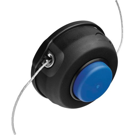 Husqvarna T25 Tap Trimmerkopf ✔ halbautomatische Tap’n Go Nachführung, vorbespult mit 2,4mm Faden, kompatibel mit 100✔200 Serien Rasentrimmern (gerader und gebogener Schaft)