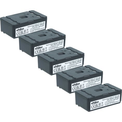 vhbw 5x Akku Ersatz für Autec ARB-LBM02M, LBM02MH für Fernbedienung Remote Control (2000 mAh, 2,4 V, NiMH)
