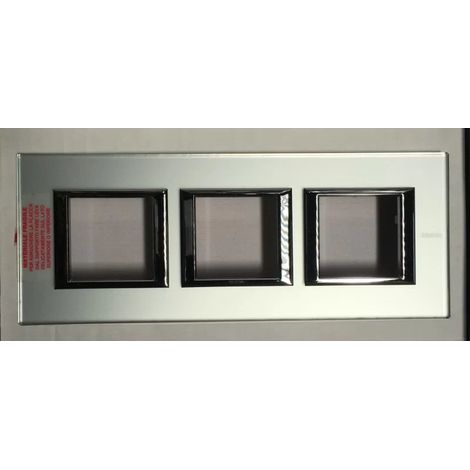 Bticino Cofrel 24596 - Placa ESPEJO PULIDO - 3 X 2 Módulos CENTRO 71 H