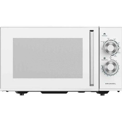 Grunkel Microondas moderno blanco 25 litros 900W grill
