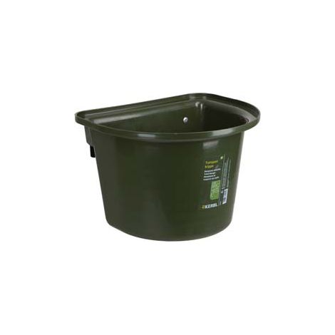 MANGIATOIA IN PLASTICA VERDE PER CAVALLI- - lt.12 - cm.39x32,5x26h. - 1 pezzi KERBL