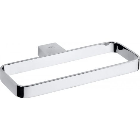 Anneau de serviette rectangulaire VIA en chrome 22 x2x 11 cm (1/4)