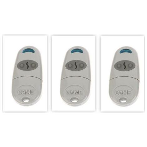 QORVA-3pcs Telecommande Portail, 433,92 MHz Telecommande Porte de Garage pour C@ME, Télécommande Porte Garage Compatible avec 433,92MHz NA,EE,EV, 2 Canaux (1/4)