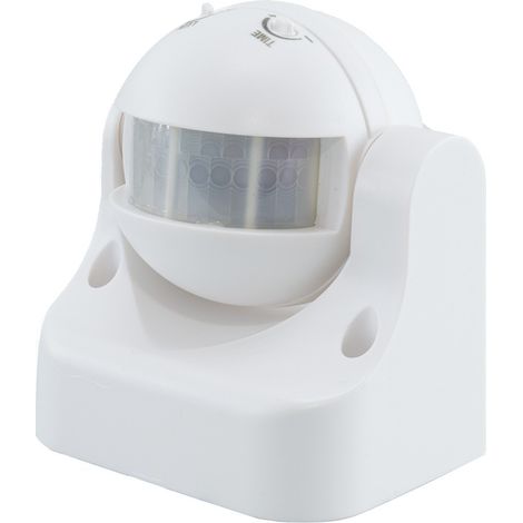 Detector de movimiento hasta 12mt Infrarrojos Crepúsculo Cabeza giratoria 180°