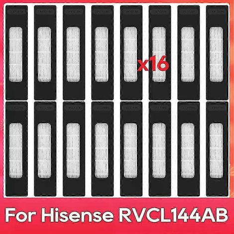 Accessoires compatibles avec le kit d'aspirateur robot laveur Hisense RVCL144AB : brosse principale, filtre et kit de nettoyage. (1/5)