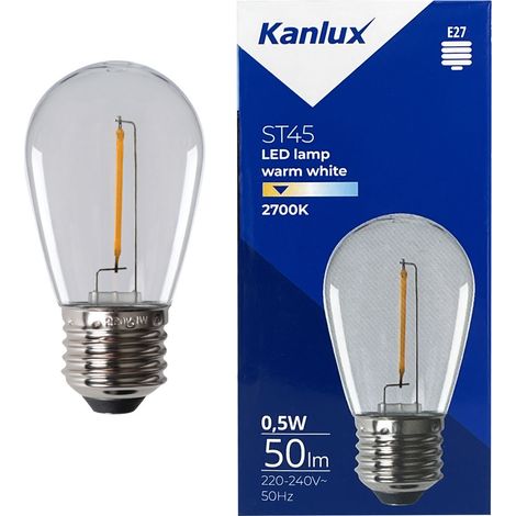 Bombilla LED Kanlux E27 0,5 W cálida 26045 (1/4)