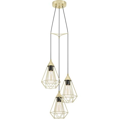 Suspension luminaire Tarbes, lustre chambre à 3 flammes, plafonnier (1/5)