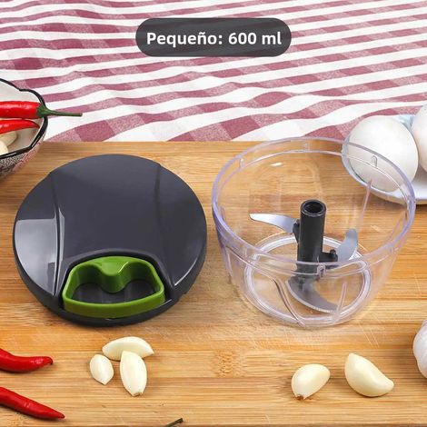 Hachoir manuel (600 ml) avec cuillère, robot de cuisine (1/5)