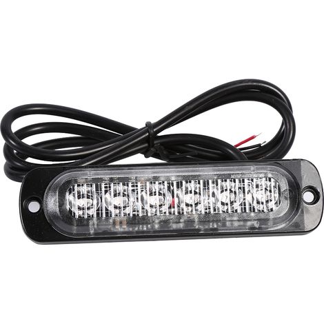 2-teiliges 12V 6 LED Warnblinklicht mit Blitzfunktion für LKW und PKW (gelbe Blinklampe) (1/5)