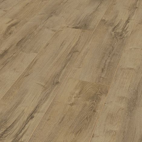 Parquet stratifié chêne naturel 1380 x 193 x 8 mm – Résistant à l'abrasion – Compatible chauffage au sol – Système de pose 5G – Kronotex