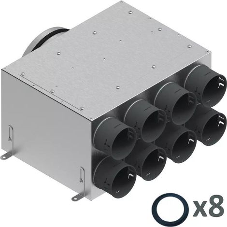 Caja de derivación Spiroflex SX WS8X75 8 conectores aislada robusta