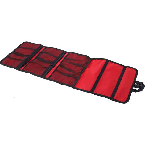Sac de rangement pliable pour l'escalade en montagne, avec crochets de suspension et corde, rouge. (1/5)