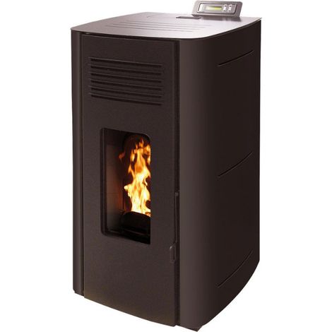 Interstoves – Poêle à granulés étanche 13KW – Haute performance 97,4% – Raccordement à 3 radiateurs – Certification Flamme Verte – Option WiFi (1/5)