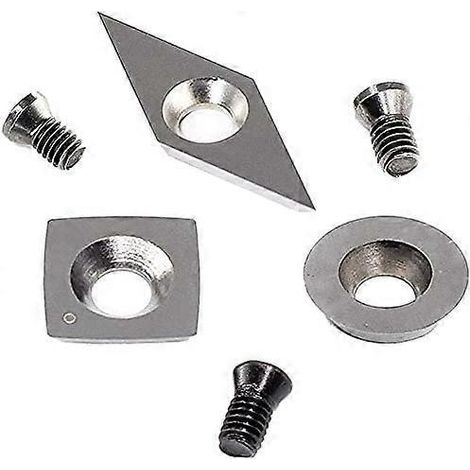 Ensemble de 3 disques de coupe en métal dur pour outils rotatifs à bois (dont un carré de 11 mm avec rayon (1/5)