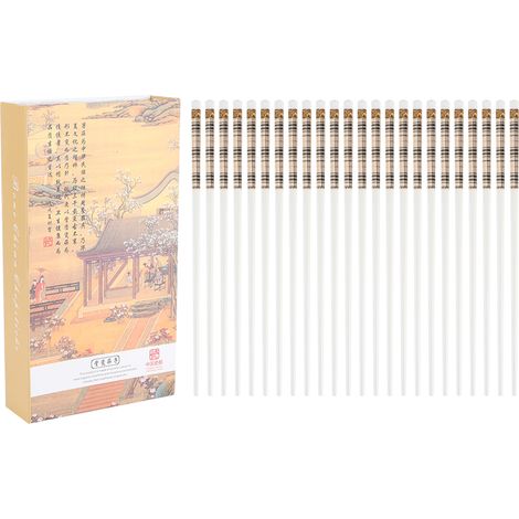 10 Pairs Ceramic Chopsticks Household Tableware Cutlery for Home Hotel Restaurant GiftPrague Pattern (1/5)