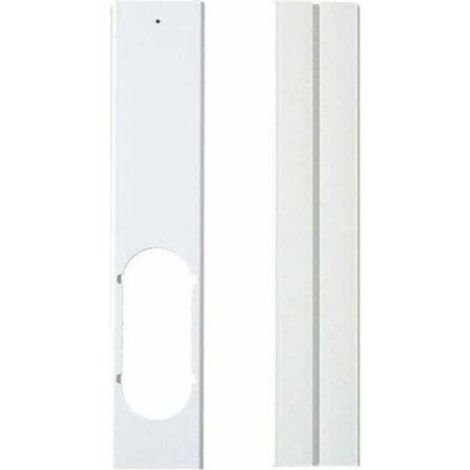 Piastra del kit per finestra - Guarnizione regolabile per finestra, kit di scorrimento per condizionatore d'aria, piastra di tenuta portatile con tubo di scarico per climatizzatore mobile (2 pezzi, 55 (1/4)
