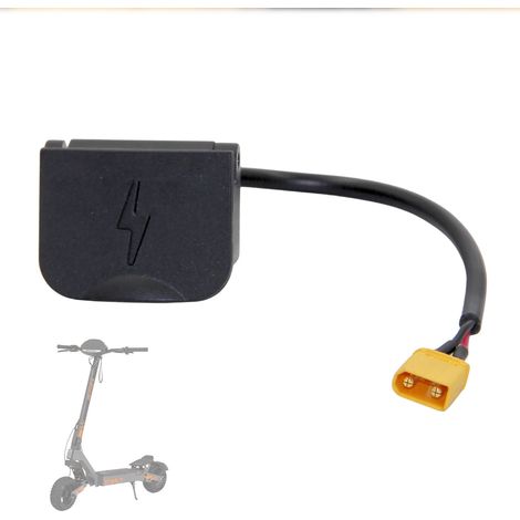 Kukirin G2 Scooter charging port, fixed charging base, charging plug, battery charging port (1/4)