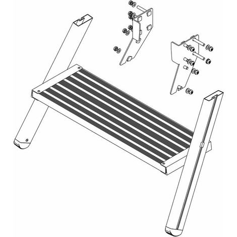 MUNK Aufstieg Podesttreppe inkl. Montagesatz 2 Stufen