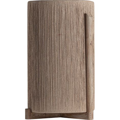 Jardinière jacquard bois de manguier marron style contemporain - Marron bois de manguier vieilli (1/5)