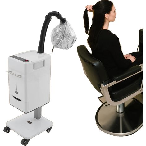 Vaporiera nano per capelli, 500 W, 220-240 V, 34 cm x 32,1 cm x 114 cm, 9,98 kg, 6 modalità (1/5)