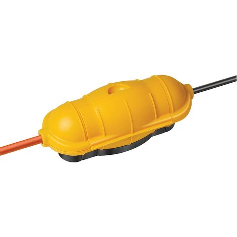Brennenstuhl – Boîtier de protection safe-box big – IP44 – Pour espaces confinés – Couleur jaune – Capacité de serrage optimale (1/10)
