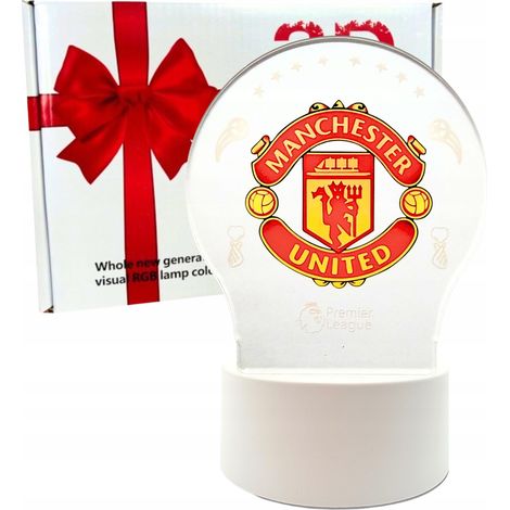 Manchester United 3D LED-Nachtlicht-Schreibtischlampe – das perfekte Weihnachtsgeschenk für Kinder