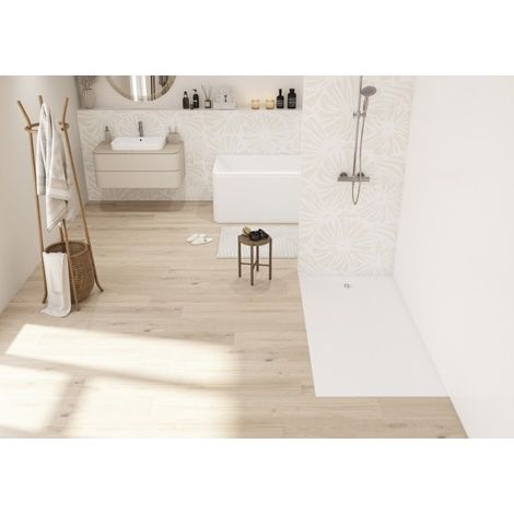 Receveur Kinesurf Nova en Biocryl et Biotec 200X80 blanc mat PN12 - KINEDO RD1256BM
