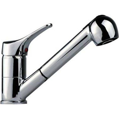 Küchenarmatur Einhebel Spültischarmatur Herausziehbarer Auslauf Design Wasserhahn Einhand mit ausziehbar Brause Armatur (1/5)