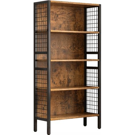 Libreria, marrone 74x30x155 Libreria da 74x30x155 cm, finitura marrone, ideale per i tuoi libri. (1/5)