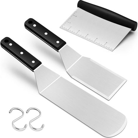 Grillspachtel 3er Set Grillspachtel 3 Edelstahl ABS Kunststoffgriff (1/5)