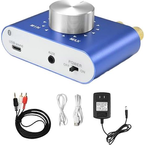 Mini X25 Bluetooth-Digitalverstärker 12V-24V Stereo-Audio-Empfänger 100W Desktop-Verstärker US-Stecker (1/5)
