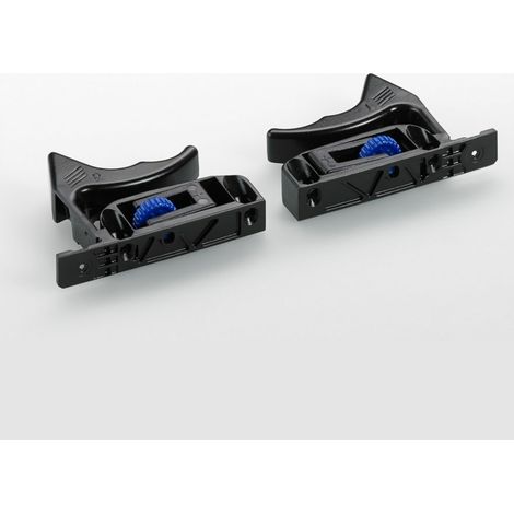 Klinke für Holzschubladen mit gerillter Basis Quadro 25 und V6 HETTICH - Links - 9144830 (1/2)