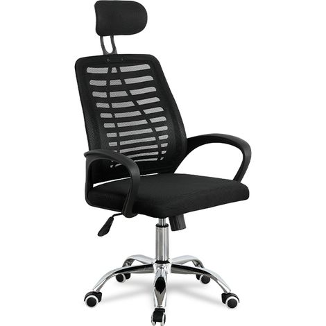 Silla de oficina modelo Tarifa en color negro (1/4)