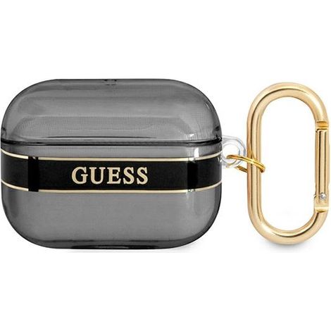 Custodia per Apple AirPods Pro con cinturino nero Guess Collection (1/3)