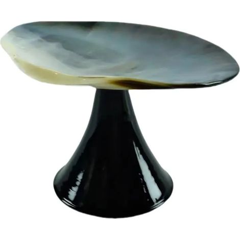 Verre à vin à pied en coquillage naturel, verre artistique en coquillage irrégulier, décoration intérieure.