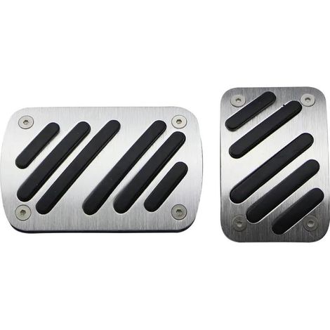Kit poggiapiedi Acceleratore e Freno Pedali Frizione Auto Copripedale Automatico in Alluminio per Peugeot 308 SW 408 4008 5008 Accessori Copripedale Freno (Colore: Argento)