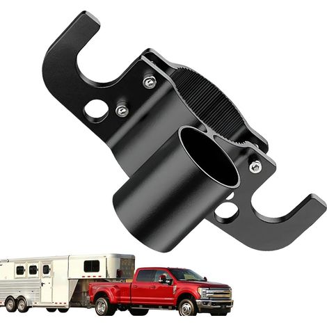 Range-chaînes de remorquage pour remorque,Support robuste en aluminium pour faisceau de câbles - Range-chaîne de remorquage pour camping-car avec porte-prise 7voies Pour camping-car, dépanneuse, vér (1/5)