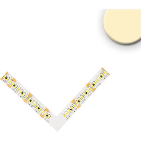 Luminaire Isoled raccord d'angle 1 W 70 lm 3000 K 24 V blanc 115142 cuivre compatible variateur (1/2)