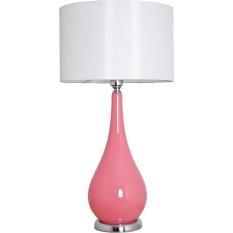 Sobremesa cristal rosa led interior 1xE27 38D (1/2)