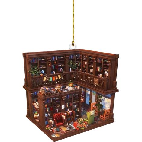 Ornement En Acrylique - Livre - Décoration De Noël Pour Arbre Et Intérieur - 1 Pièce (1/3)