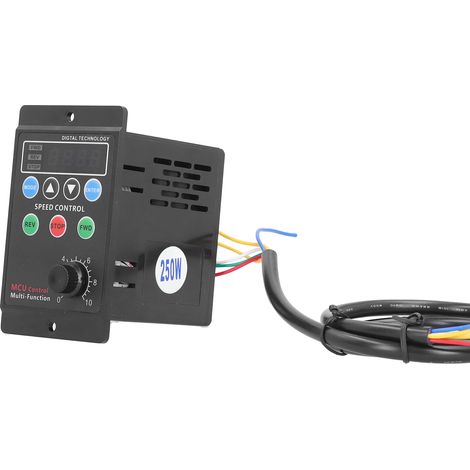 UX52 Motordrehzahlregler mit Digitalanzeige, elektrischer Rheostat, einphasig, Wechselstrom 220 V (250 W) (1/5)