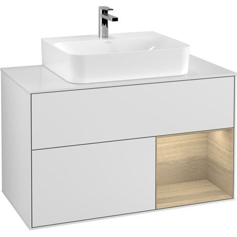 Villeroy & Boch G121PCMT meuble sous-lavabo Finion G12 (1/2)