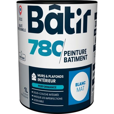 Peinture Mur Plafond Mat Blanc Finition Mate, Haute Performance - Batir Peintures