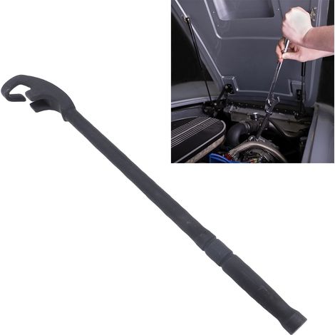 Rallonge de clé universelle de 38 cm (15 pouces) en acier allié, pour espaces restreints et écrous rouillés (noir). (1/5)